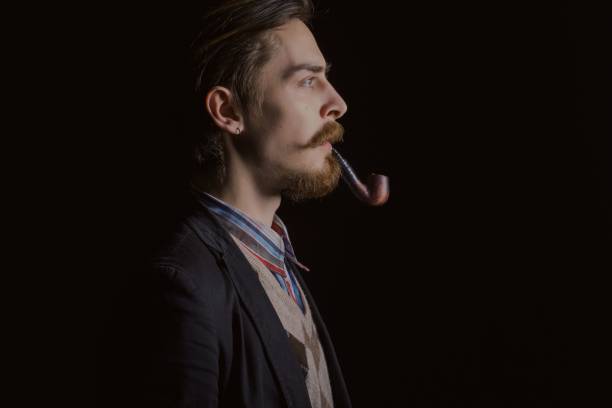 istock Handsome bearded stylish business man 672389960