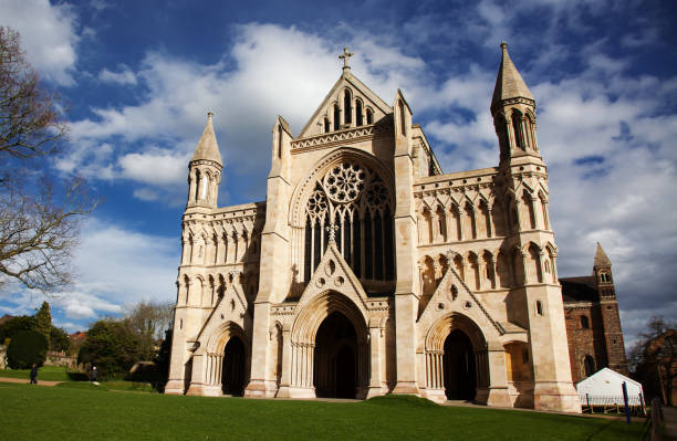 istock St Albans Cathedral on sunny day 672401908