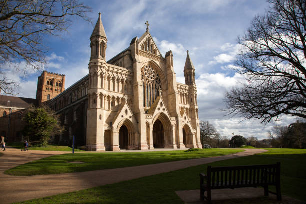 istock St Albans Cathedral on sunny day 672401944