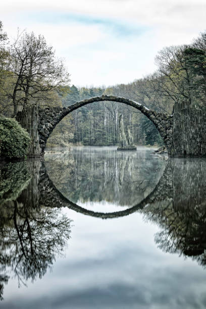 istock Rakotz bridge in Kromlau 672406100