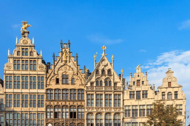 istock Houses in Antwerp 672422566