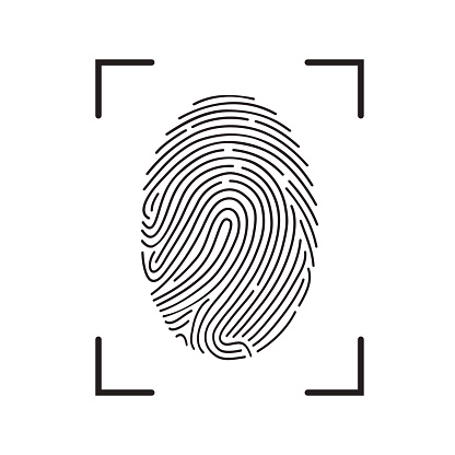 Fingerprint Scan Icon