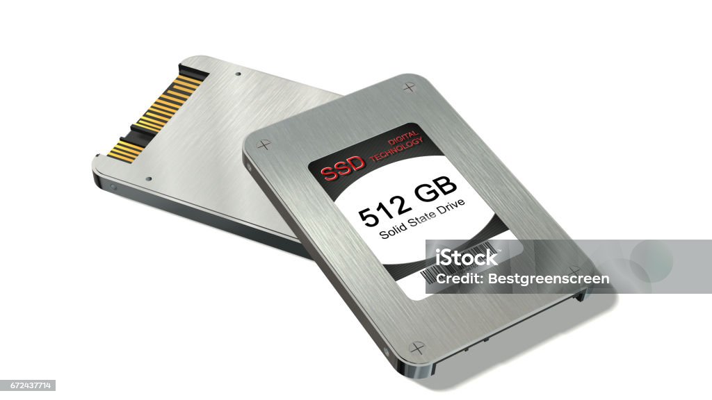 Ssd Photo State Ssd Drive State Solid Drives Isolated On White Background Stock Photo ...