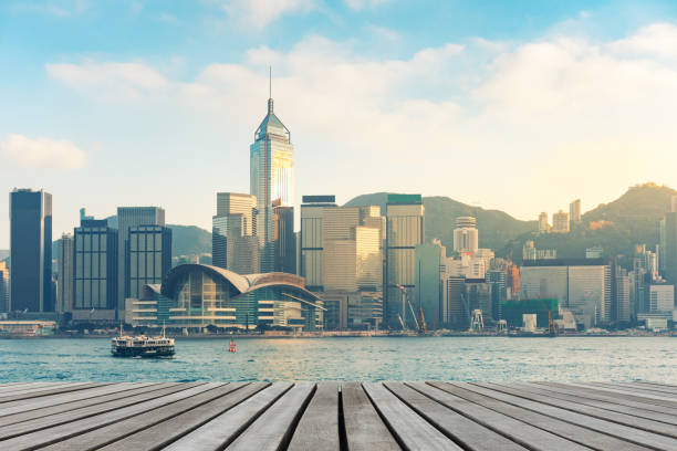 istock Hong Kong downtown on daylight shot. 672445080