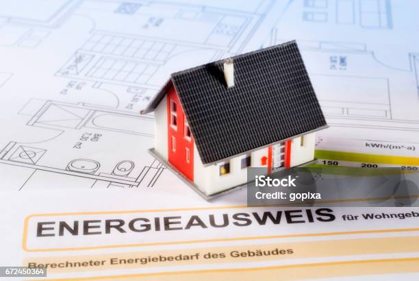 Energy Certificate And House Stock Photo - Download Image Now - Fuel and Power Generation, Advice, House