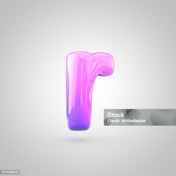 Pink Lowercase R Glossy Pink And Violet Gradient Paint Alphabet Letter R Lowercase ...