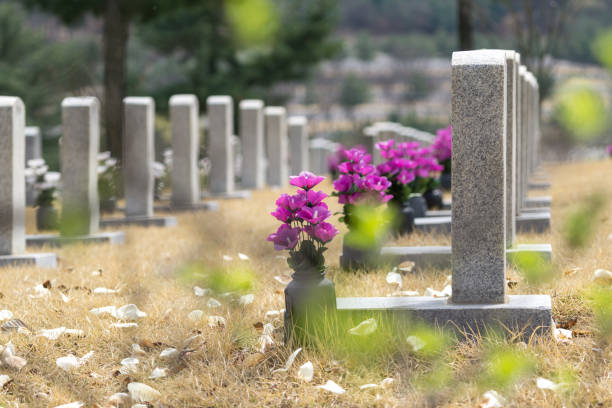 istock gravestones at seoul national cemetery 672458862