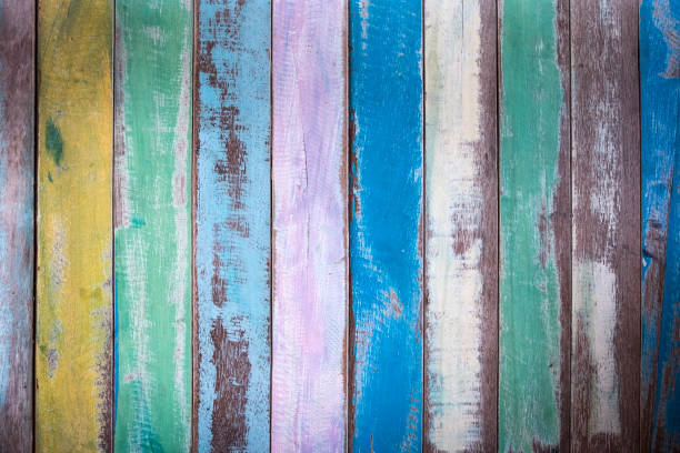 istock Old colored grunge wooden texture background 672463222