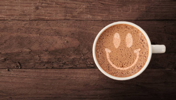 istock Smiley face on latte froth 672463944