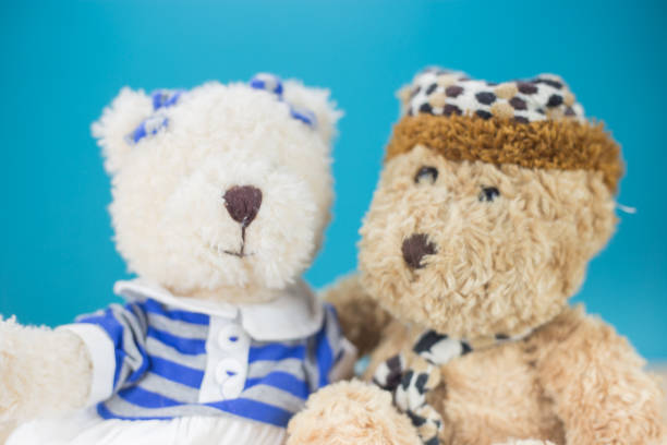 istock sweetheart bears and blue background 672470078