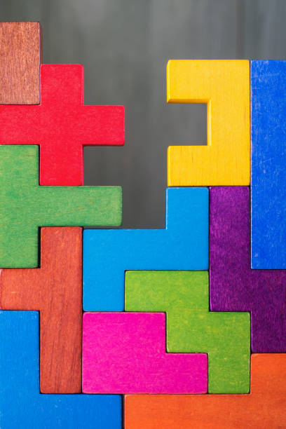 istock Wooden toy blocks. 672476502