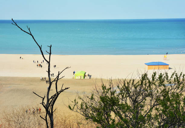 istock Black sea coast on Modern beach, Constanta 672478470