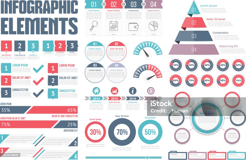 Components Inforgraphic Infographic Elements Stock Illustration - Download Image Now - Banner ...