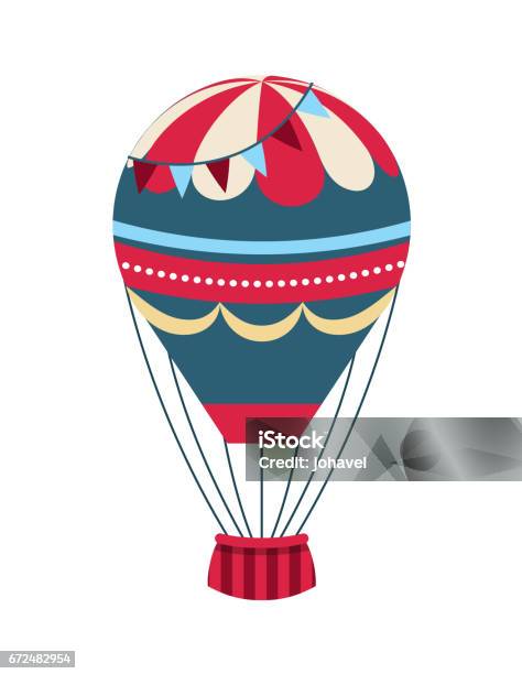Air Balloon Design Stock Illustration - Download Image Now - Hot Air Balloon, Adventure, Balloon