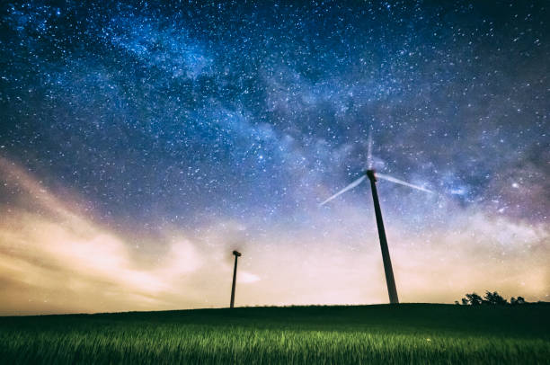 istock via lactea windmill milkyway milky way space turbine generation cross 672495222