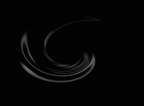 Abstract wave of fabric or liquid, black with gradient usable as a texture or background