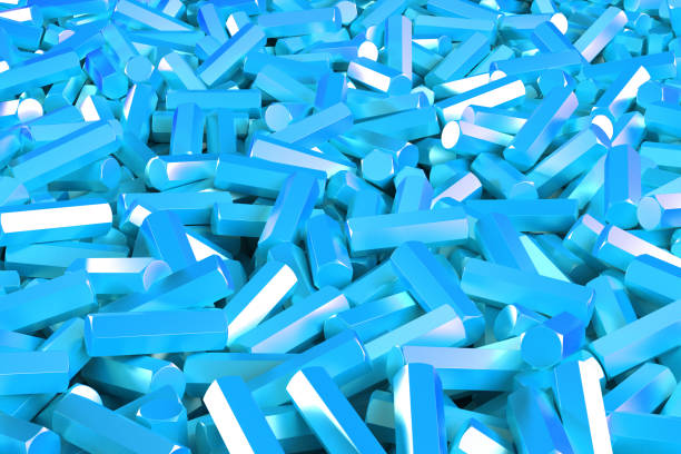 istock A pile of blue hexagon details 672496524