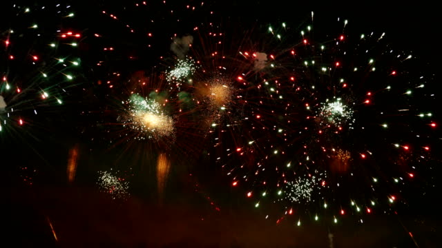 Video of fireworks in 4K