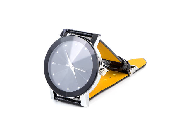 istock Luxury Leather men watch isoalted on white background 672506114