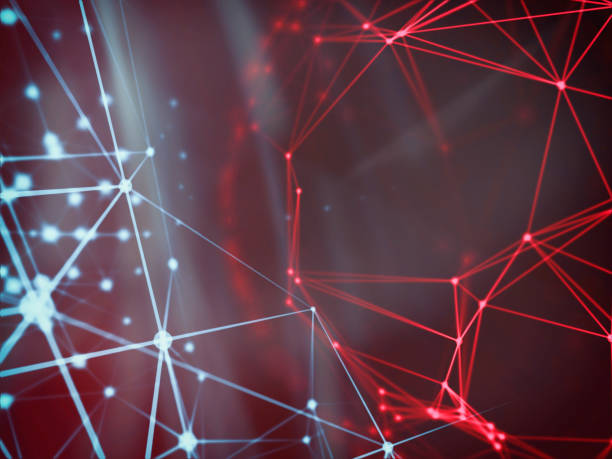 istock Abstract technology network mesh and destroy sphere cyber geometry orb and polygonal lines and dots. Futuristic Technology, digitally generated image, 3d rendering 672518420