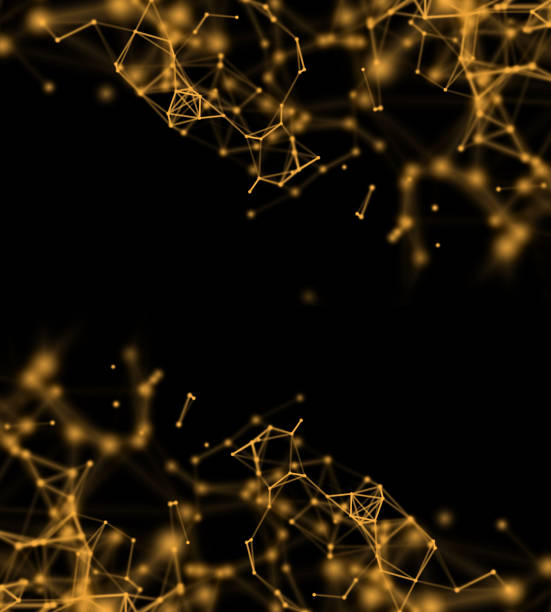 istock Abstract geometry surfaces, lines and points background, Used as digital wallpaper and technology background. 672518446