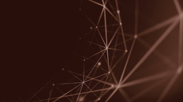 istock Abstract geometry surfaces, lines and points background, Used as digital wallpaper and technology background. 672518972