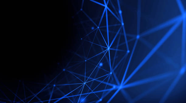 istock Abstract geometry surfaces, lines and points background, Used as digital wallpaper and technology background. 672520602