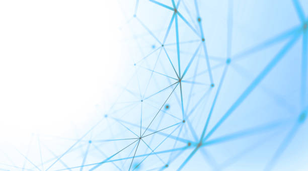 istock Abstract geometry surfaces, lines and points background, Used as digital wallpaper and technology background. 672520624