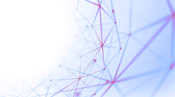 istock Abstract geometry surfaces, lines and points background, Used as digital wallpaper and technology background. 672520632