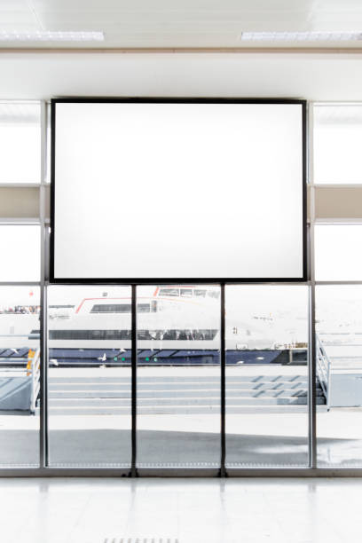 istock Billboard in front of passenger ferry 672541594