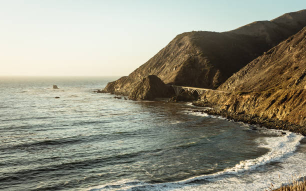 istock Pacific Coast Highway with Big Creek Bridge 672546066