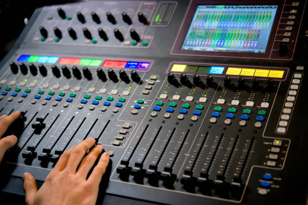 istock The operator manages on the video recording control panel on TV 672546370