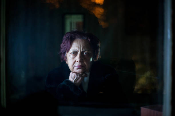 istock Portrait od angry grandma 672546382