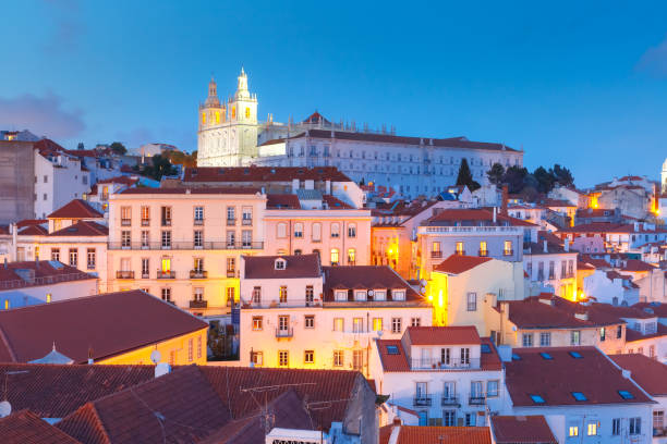 istock Alfama at night, Lisbon, Portugal 672563058