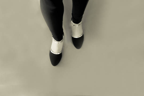 istock Woman dancing with salsa sandals 672565842