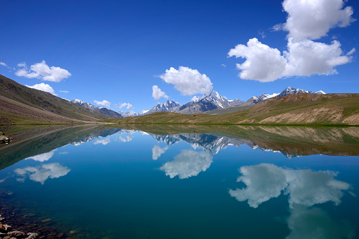 Chandra Taal (meaning the Lake of the Moon), or Chandra Tal is situated in the Spiti part of the Lahul and Spiti district of Himachal Pradesh (India).
