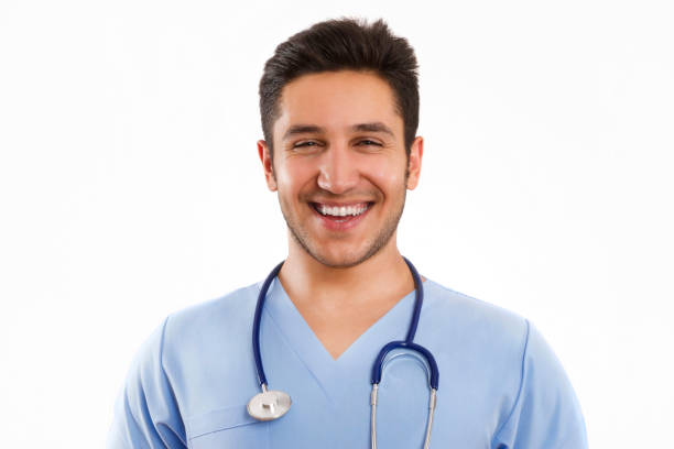 istock Portrait of Smiling Young Practitioner 672579308