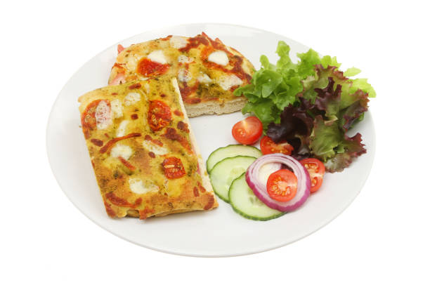 istock Focaccia and salad 672599788