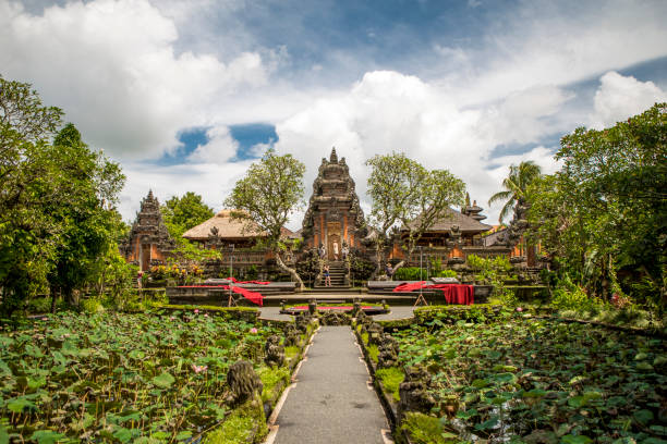 istock Saraswati Temple Park Temple 672613146