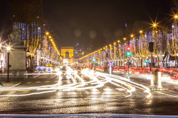 istock Arch of Triumph and Champs Elysees, Paris 672617054