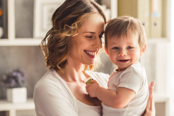 istock Mom and baby boy 672653686
