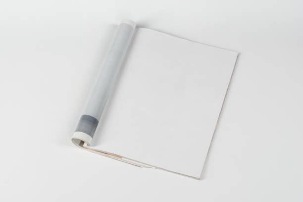 istock Mock-up magazines or catalog on white table background. 672660378