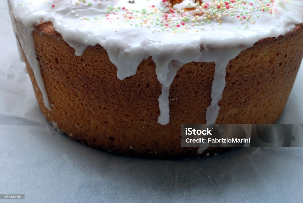 The grandma's cake Typical cake with sugar glaze on top Dessert - Sweet Food Stock Photo