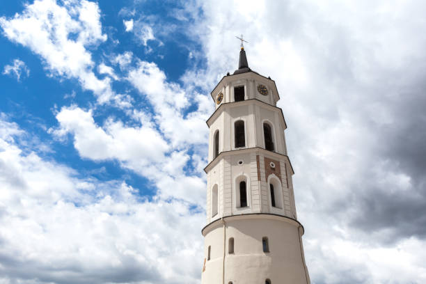 istock Bell tower of the Vilnius Cathedral 672688728