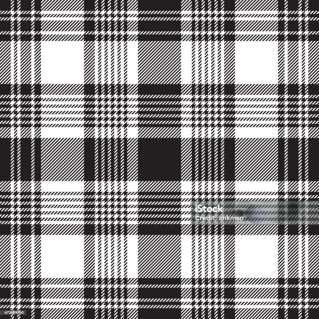 Black checkered plaid seamless pattern Black checkered plaid seamless pattern. Vector illustration. Scotland stock vector