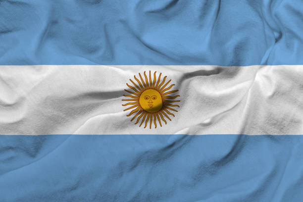 istock Waving Flag of Argentina 672701312