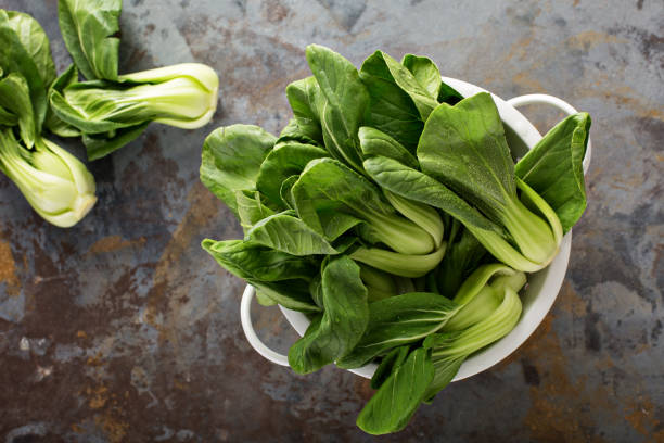 istock Fresh baby bok choy 672708248