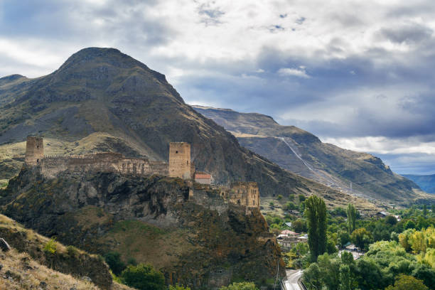 istock View on Khertvisi fortress on mountain. Georgia 672720728