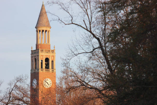 The Bell Tower at UNC-Chapel Hill The Bell Tower located on UNC-Chapel Hill's campus. chapel hill photos stock pictures, royalty-free photos & images