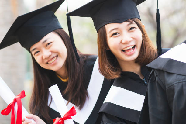 istock Group of successful students on their graduation day 672732042